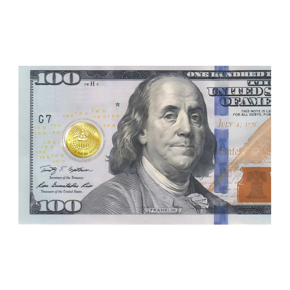 라이베리아 2026 ‘미국 100달러 - 벤자민 프랭클린’ 코인 카드