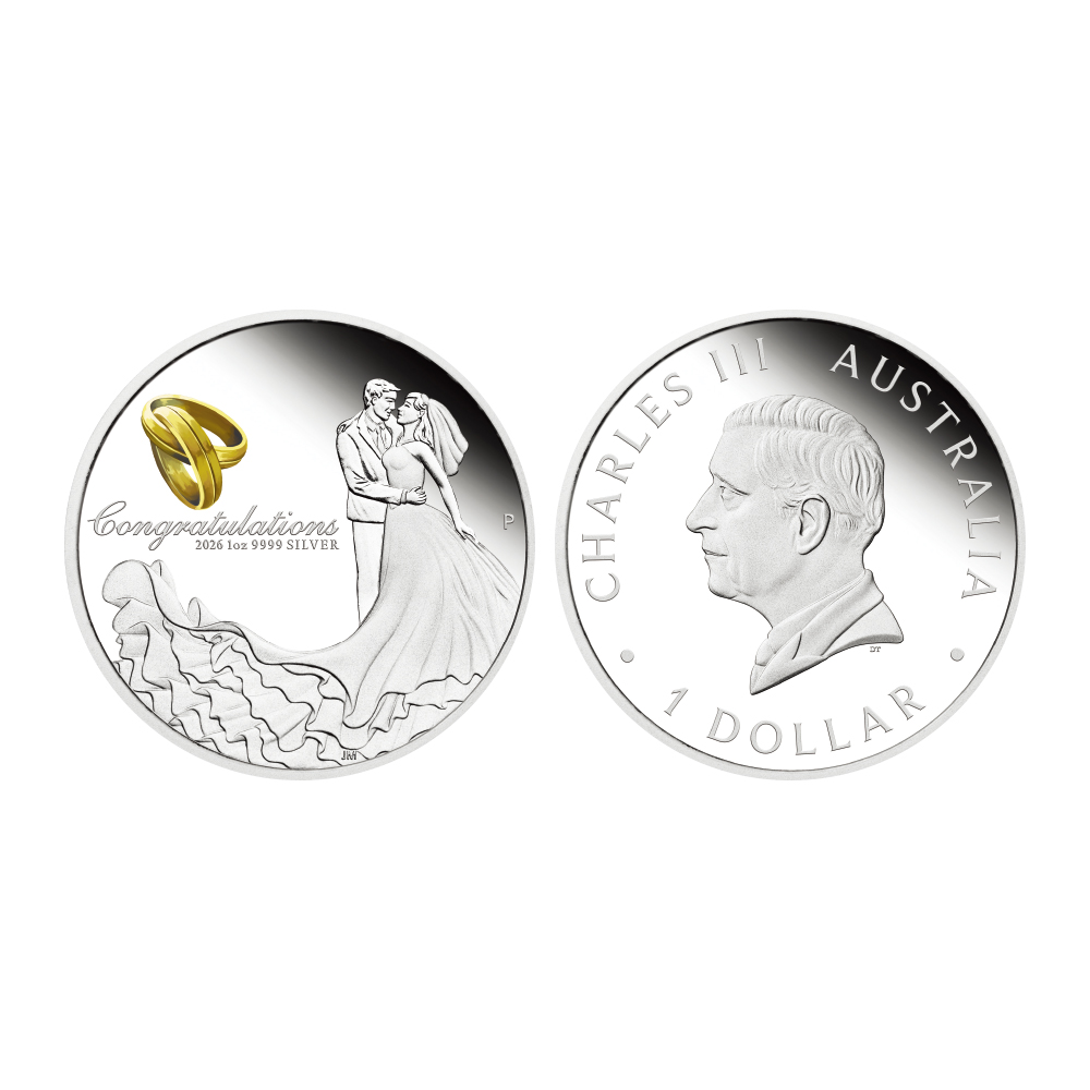 호주 2026 ‘결혼 축하’ 색채 은화