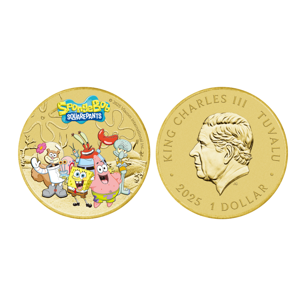 투발루 2025 ‘스폰지밥과 친구들’  색채 동화