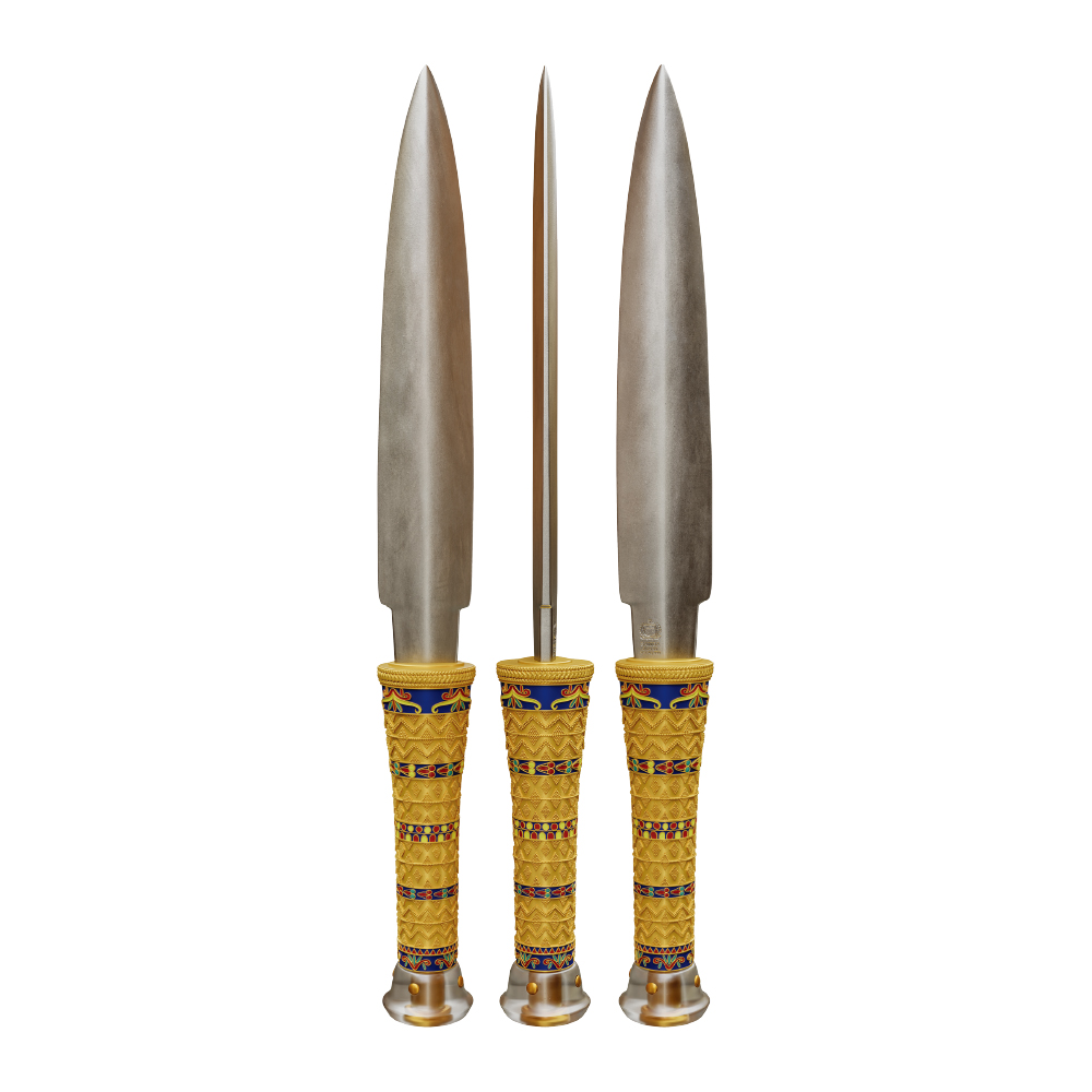 서사모아 2025 ‘투탕카멘의 단검’ 금도금 색채 은화