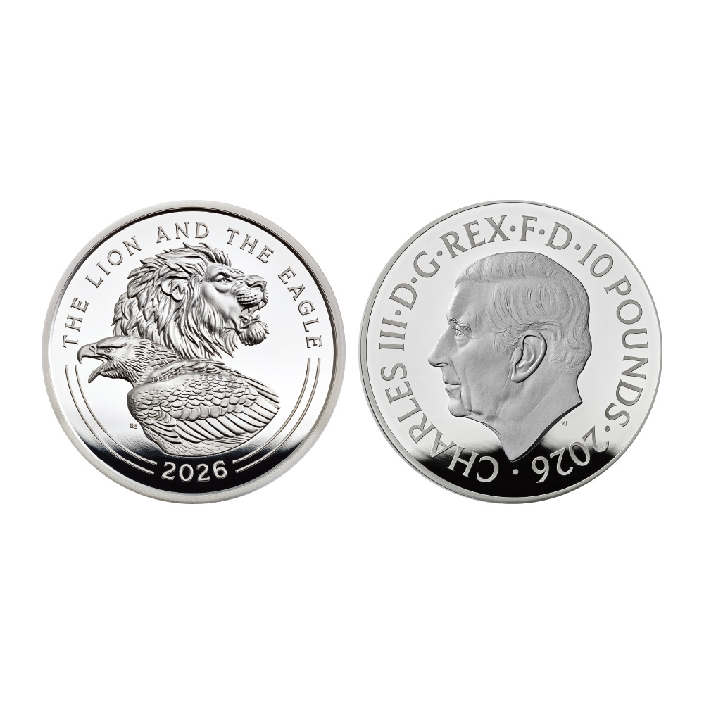 영국 2026 ‘더 라이언 앤 더 이글’ 대형 은화