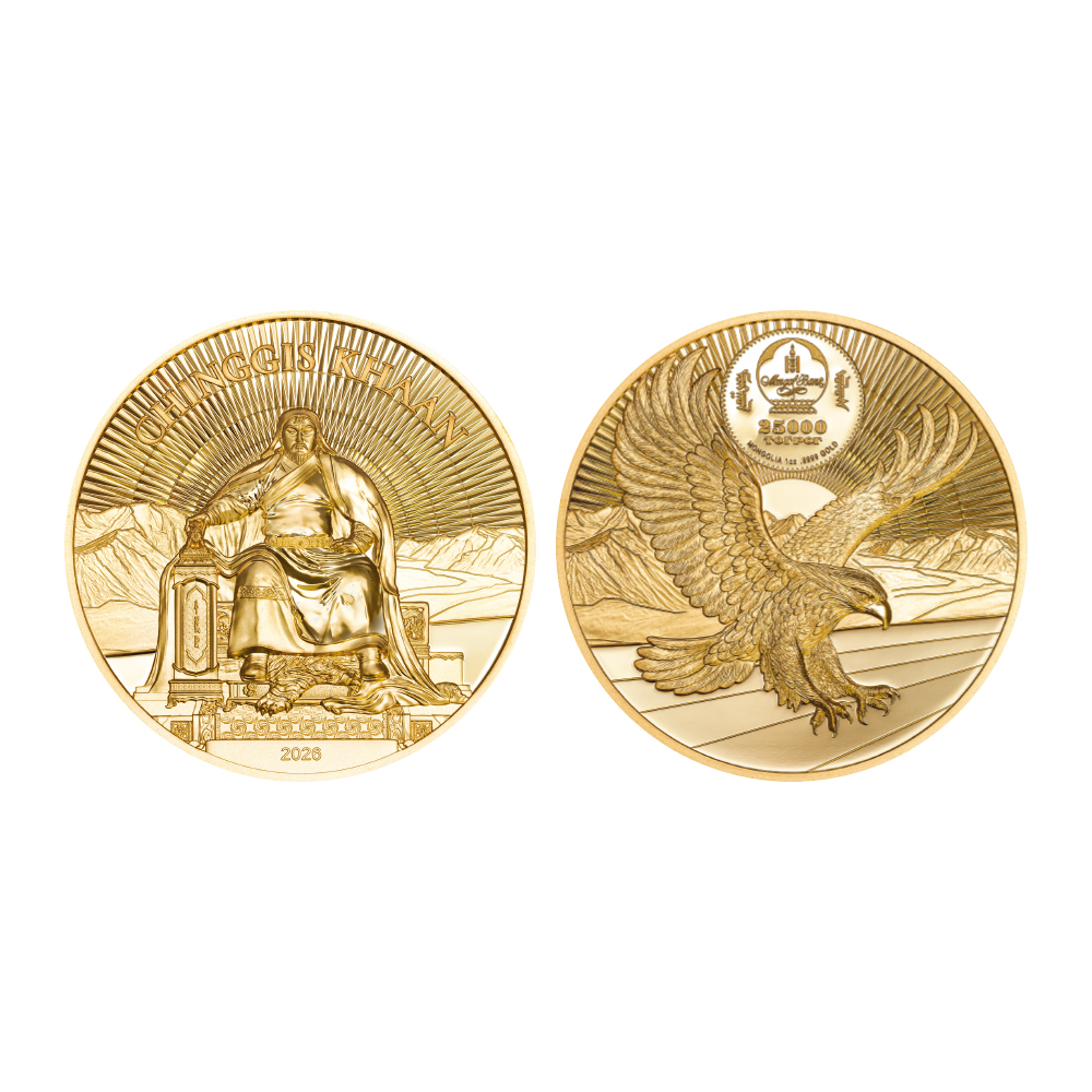 몽골 2026 ‘위대한 정복자 칭기스칸’ 금화