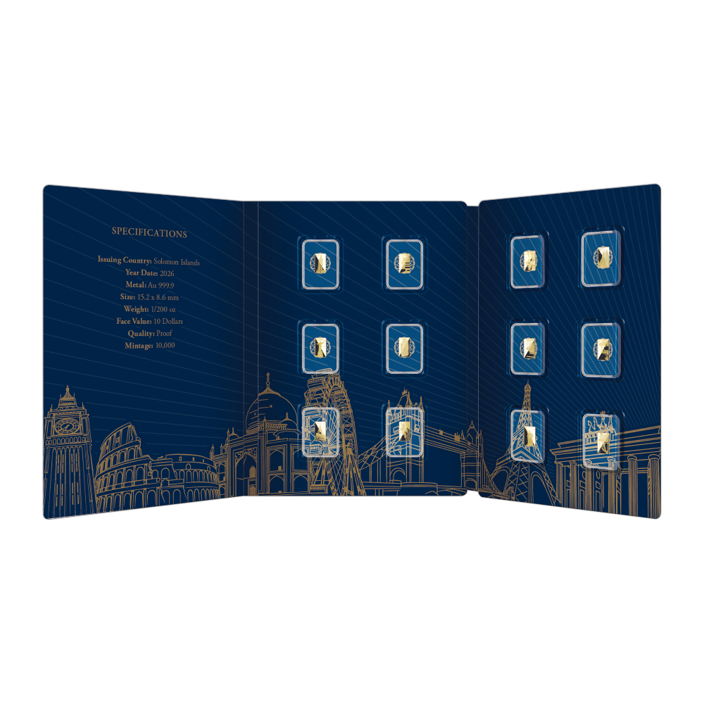 솔로몬제도 2026 ‘세계의 랜드마크’ 금화 12종 세트