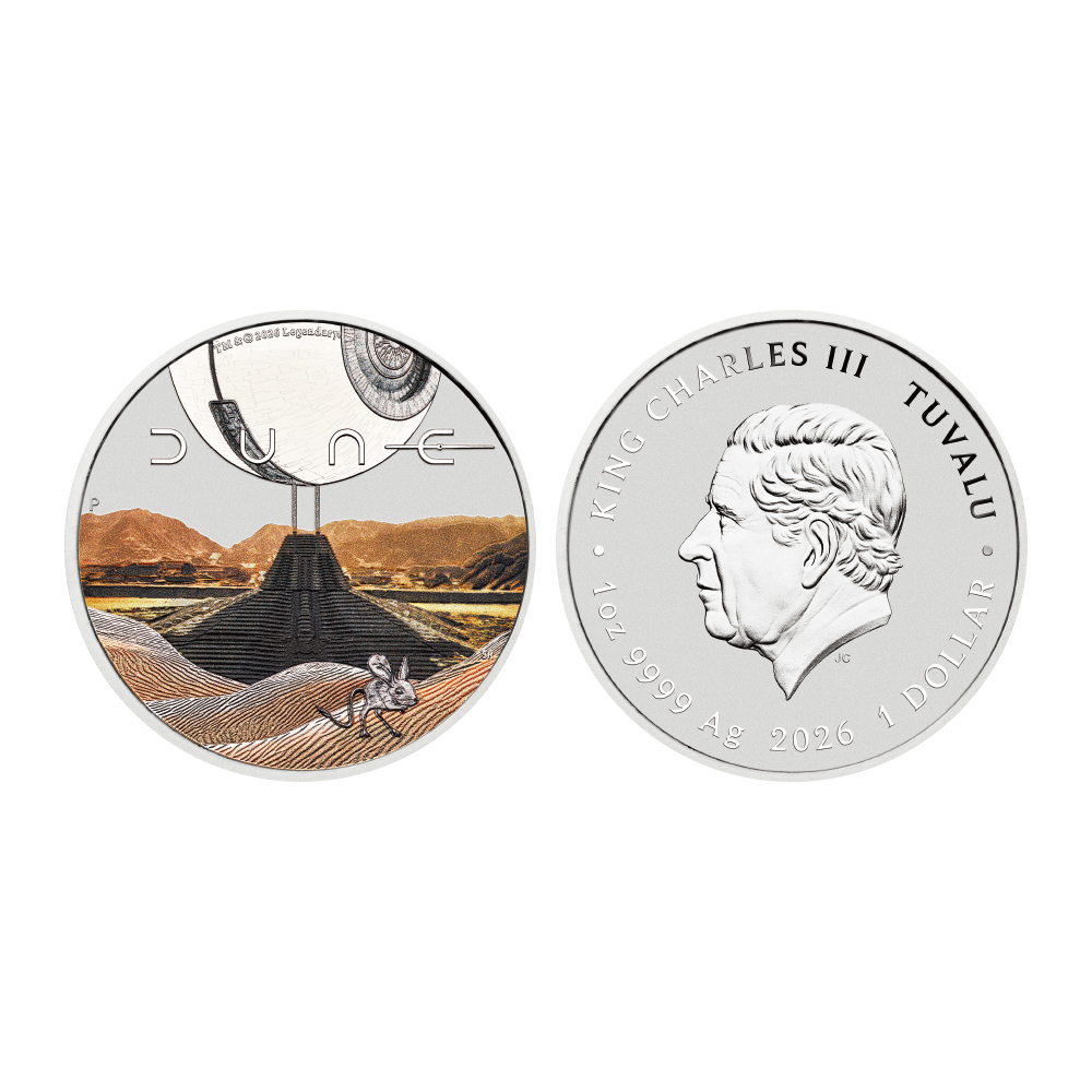 투발루 2026 ‘듄’ 색채 은화