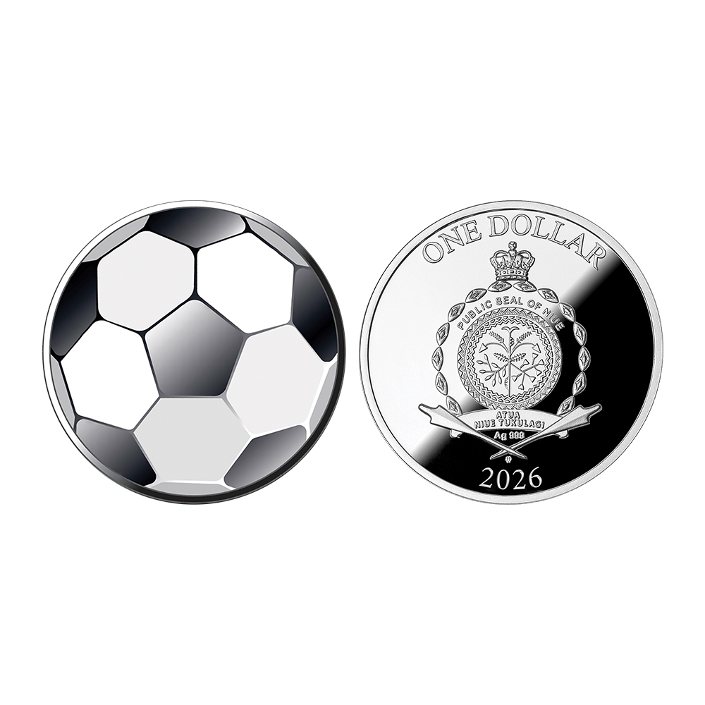 니우에 2026 ‘축구공’ 색채 은화
